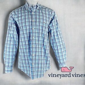 VINEYARD VINES Whale Shirt Size XL Button Down  Cotton One pocket Long Sleeve